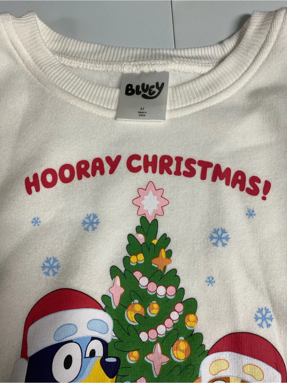 Kids Christmas Bluey Sweatshirt &  Tulle Dress - NWT. Size 5T
